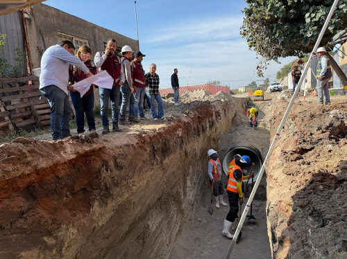 Avanzan dos colectores: afirma El Salto que forman parte del proyecto de saneamiento del Río Santiago