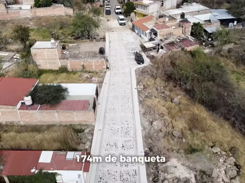 Juanacatlán: entregan renovación de calle Luis Donaldo Colosio en Tateposco