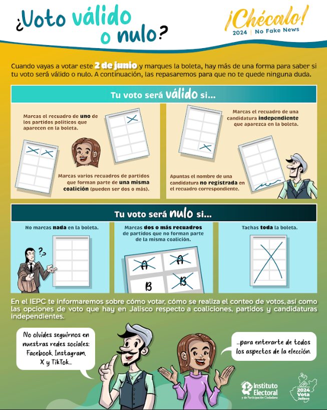 ¿Cómo asegurar que tu voto sea válido este 2 de junio?