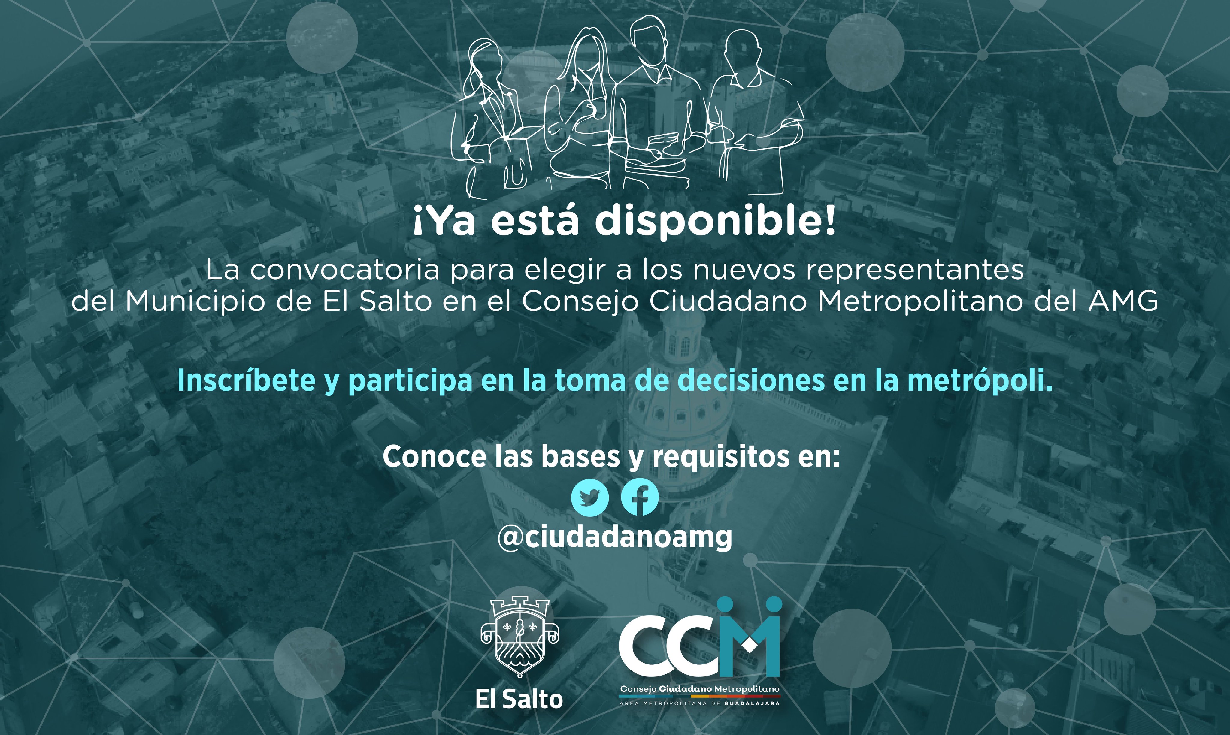 ¿Te interesa formar parte del Consejo Ciudadano Metropolitano en El Salto?