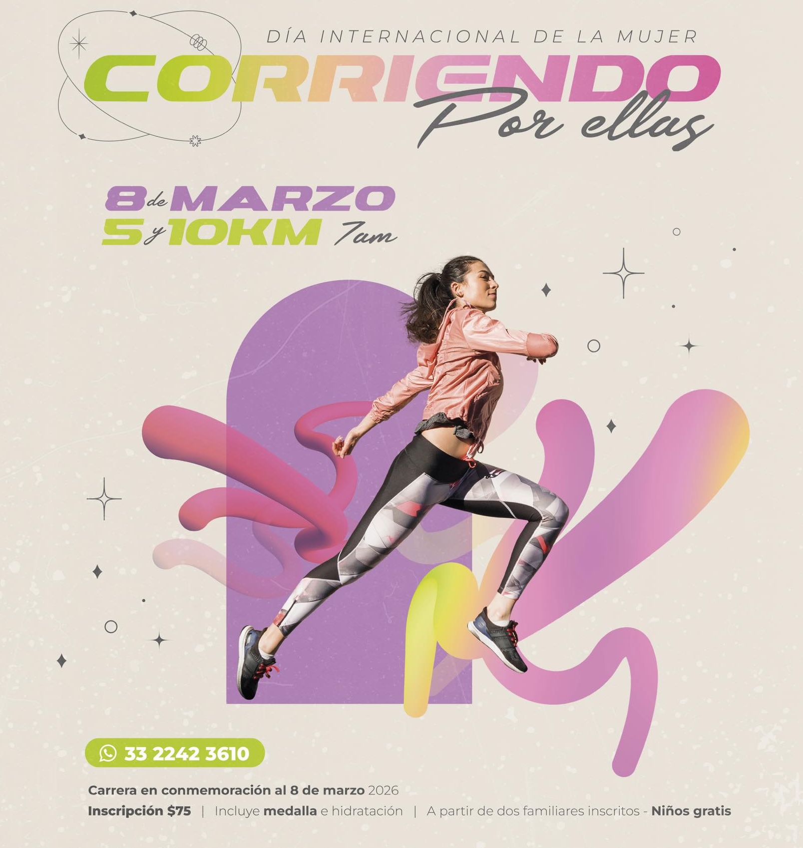 Deporte y solidaridad: corre "Por Ellas" en Juanacatlán