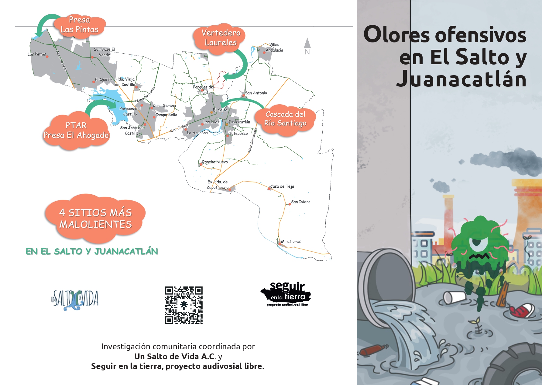¿Cuál es la fuente de los Olores Ofensivos en El Salto y Juanacatlán?