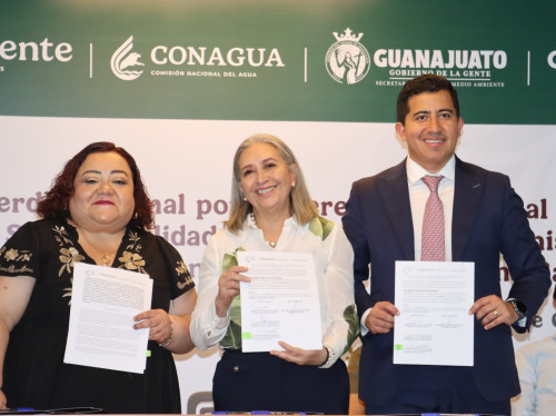 En Guanajuato: CONAGUA Y CANACINTRA firman convenio para sanear Cuenca Lerma-Santiago