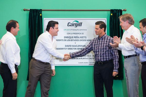  Encabeza Peña Nieto Aniversario de Cargill en El Salto