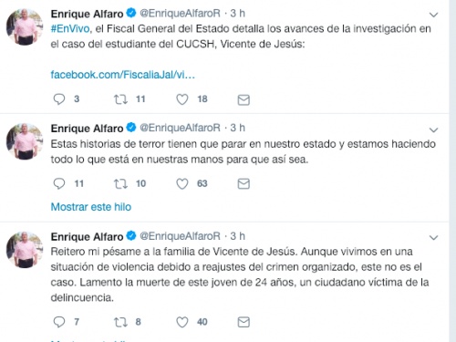 Este no es el caso: Alfaro