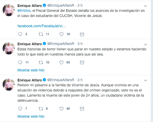 Este no es el caso: Alfaro