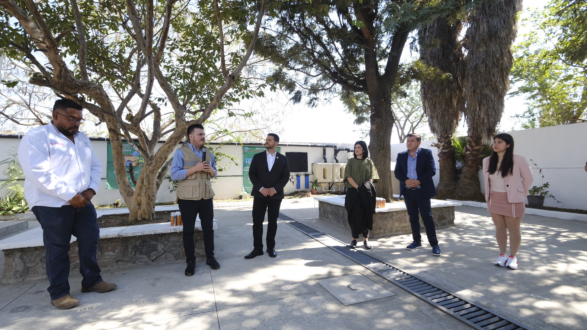 Heineken invierte para instalar un “nido de lluvia” en Centro de Salud de El Salto