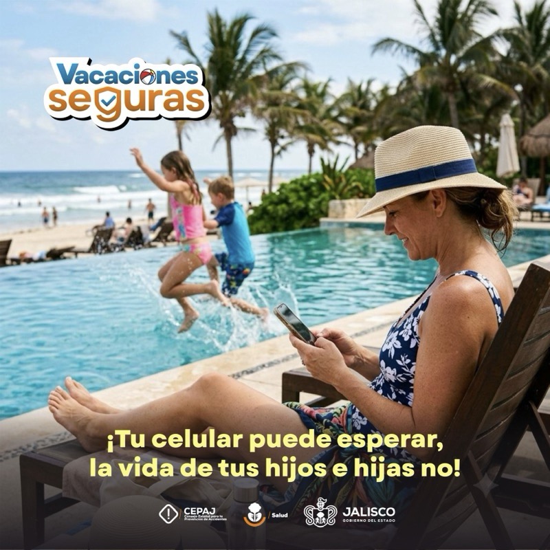 Invita CEPAJ a seguir medidas para prevenir accidentes en vacaciones de verano