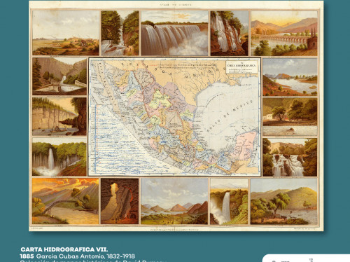 La Carta Hidrográfica de 1885 donde incluyen a la 'Catarata de Juanacatlán'