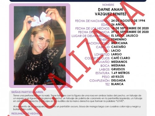Localizan a Dafne