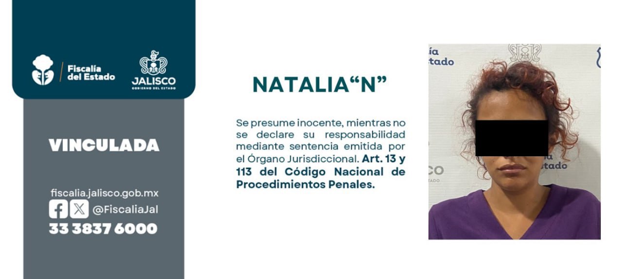 Mujer fue vinculada por homicidio calificado en Juanacatlán