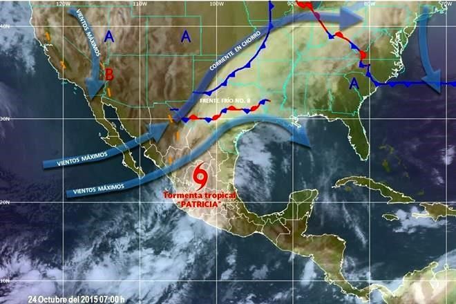 Patricia se degrada a tormenta tropical