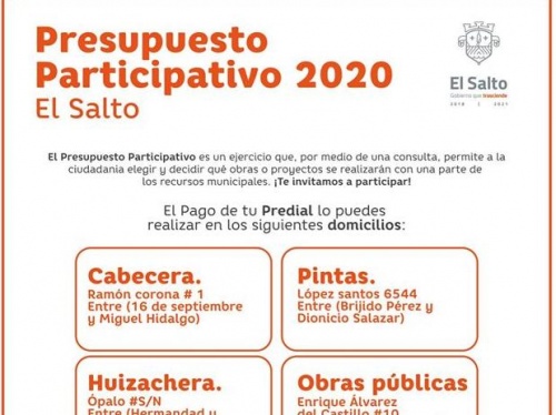 Presupuesto participativo en El Salto