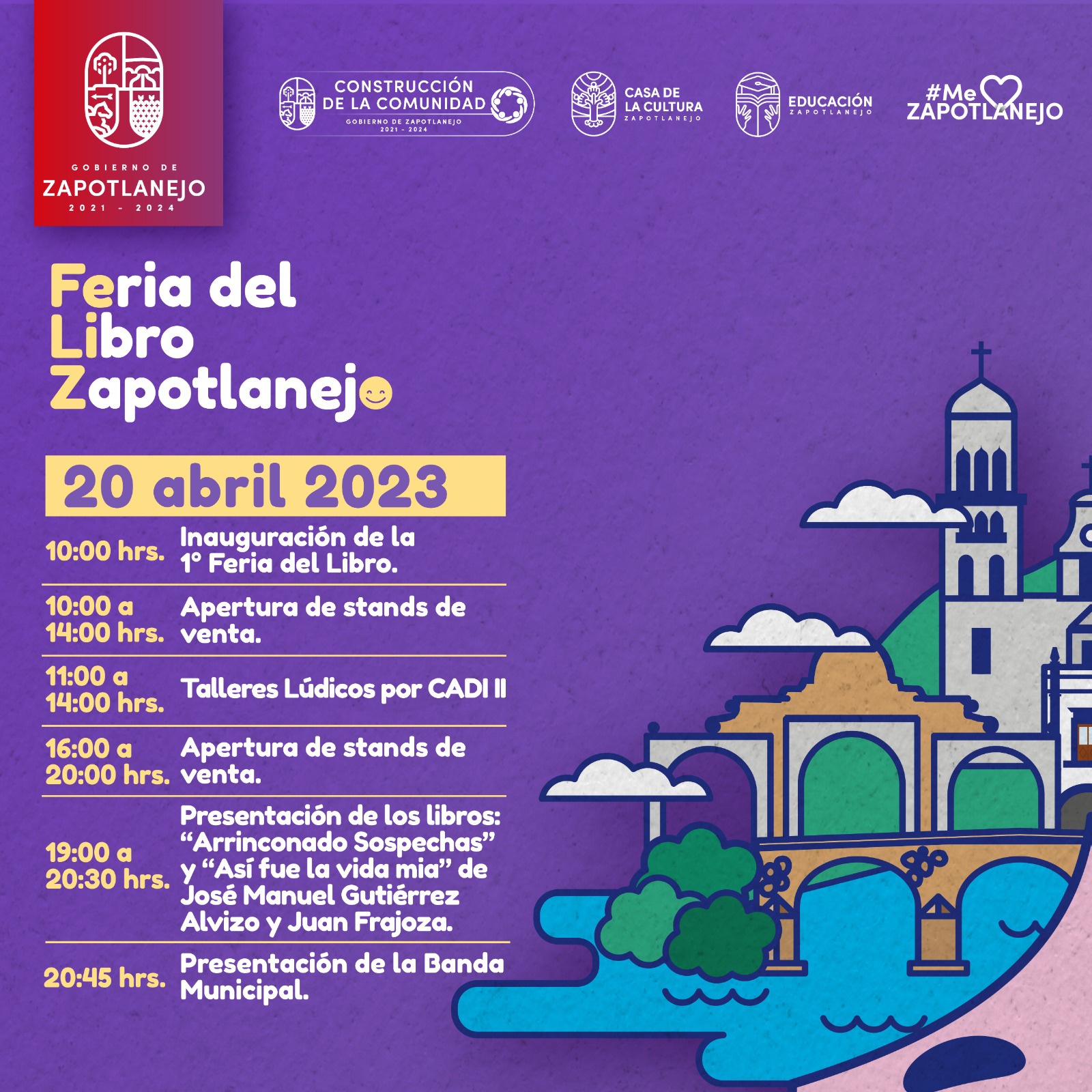 Zapotlanejo celebrará Primera Feria del Libro
